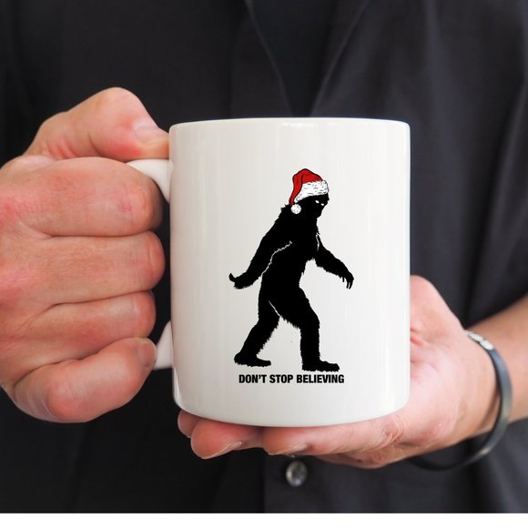 Hand Crafted Other - Christmas Sasquatch Big Foot Mug, Funny Mug, Gift